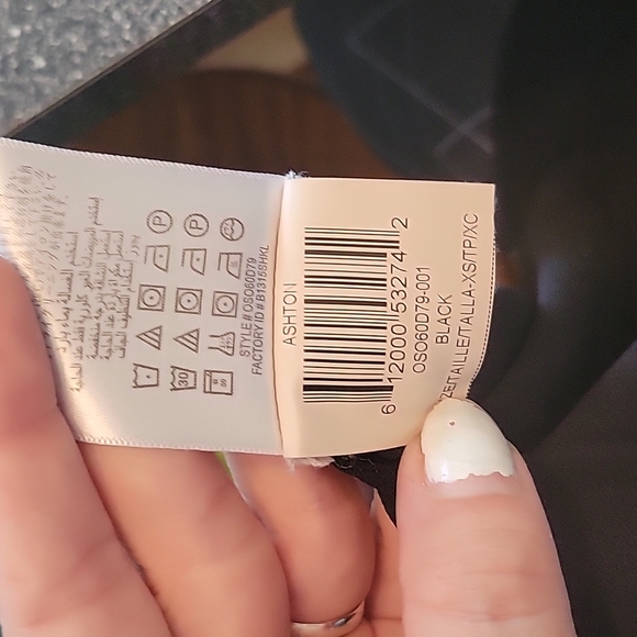 BCBGMAXAZRIA Ashton black chiffon shift dress XS - Picture 6 of 7